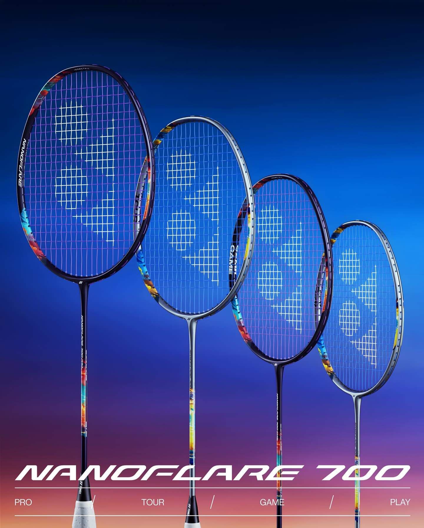 YONEX รุ่น NANOFLARE 700 PLAY (Silver Skyblue)